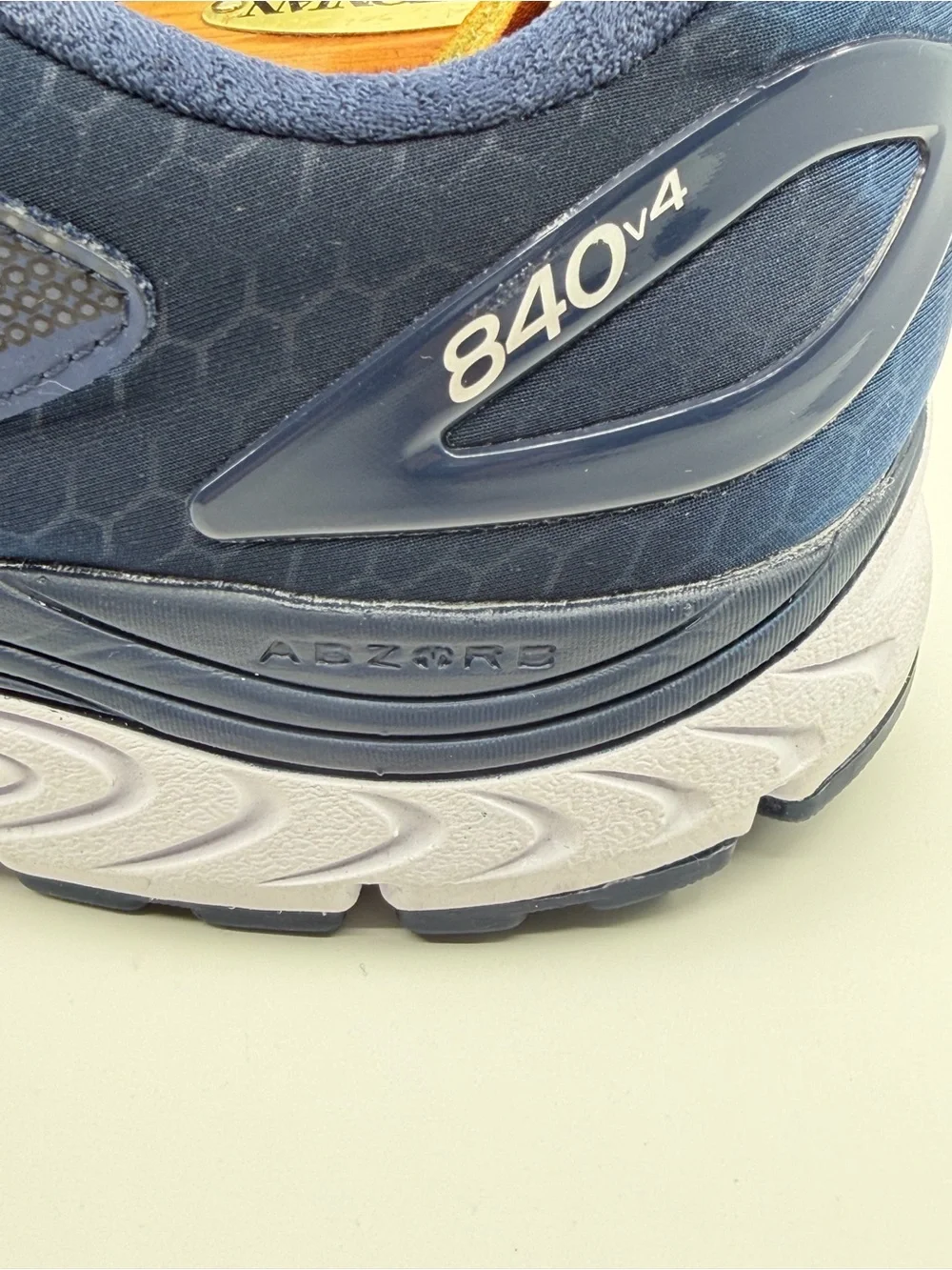 New Balance 840v4 in a natural indigo color with distinct rose gold SZ 12